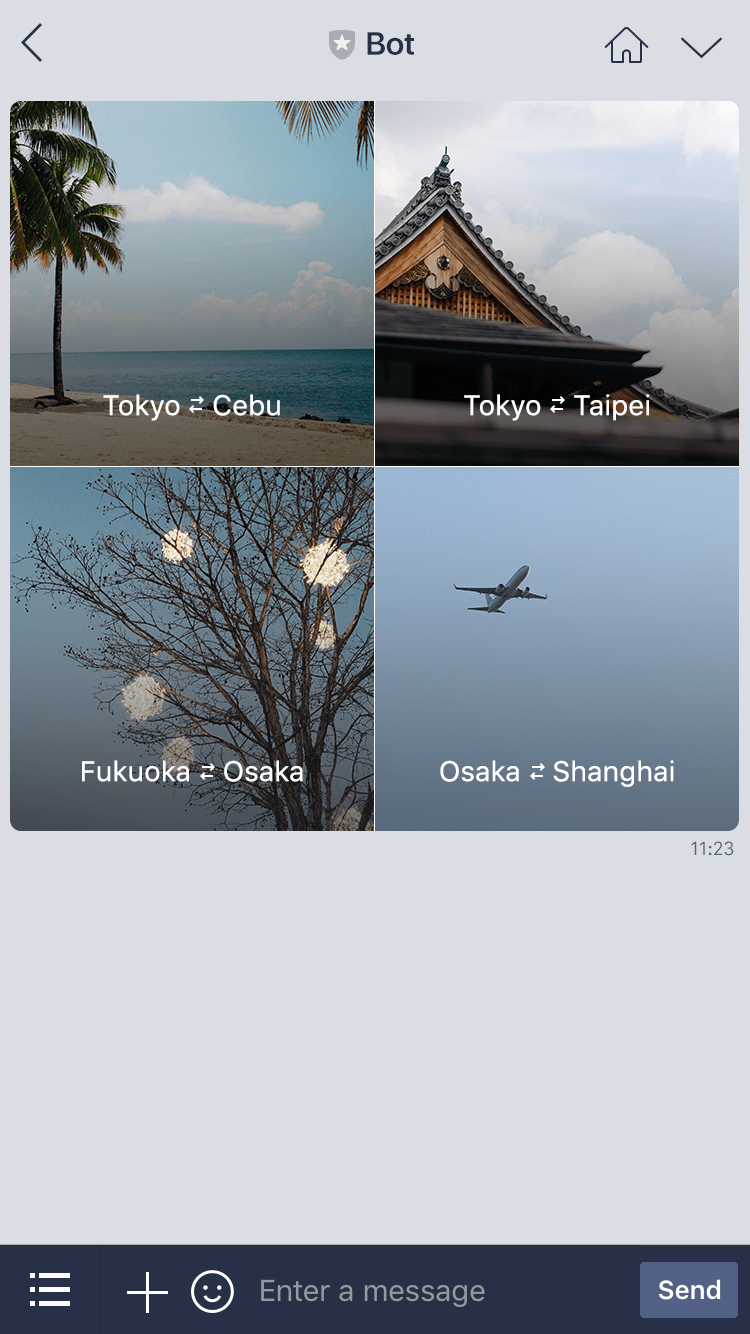 チャットボット活用フロー